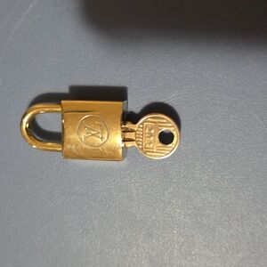 Louis Vuitton Gold Lock and Key Set